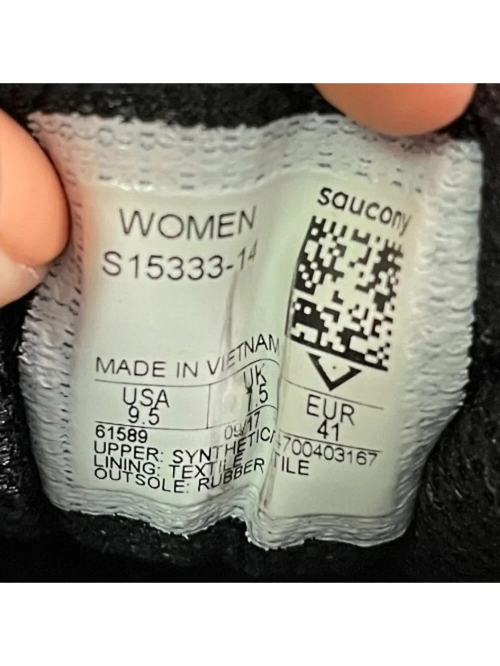 Saucony Grid Cohesion 10 Womens Size 9.5 Gray Black Pink Running Shoes Sneakers